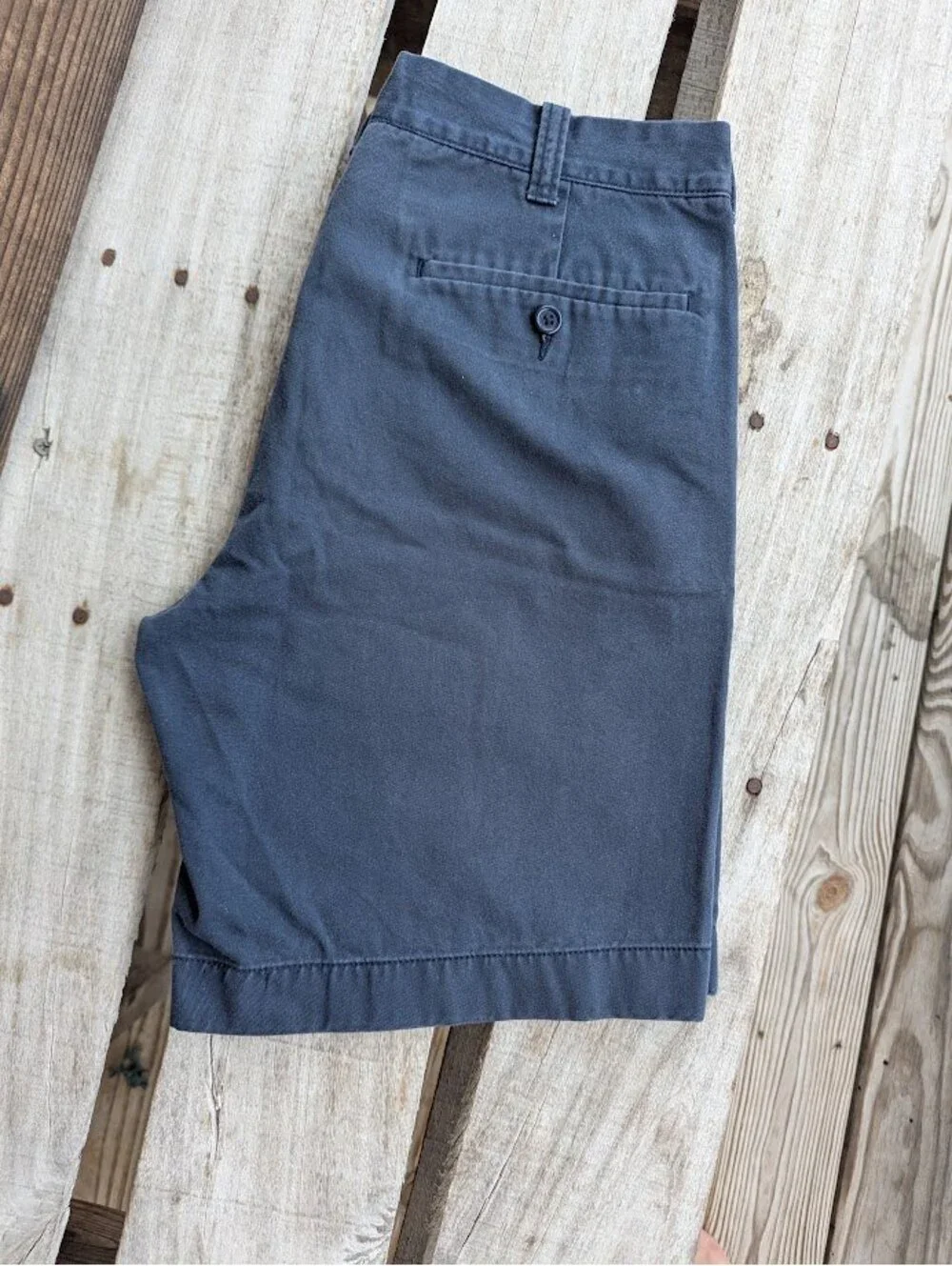 J.Crew Gramercy Mens 32x9 Navy Blue Cotton Chino Shorts Summer 2016 9
